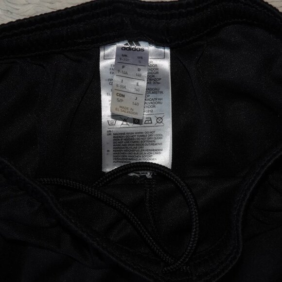 Boys Size Small Adidas Black Soccer Shorts, Moisture-Wicking, 6" Inseam - Picture 2 of 3